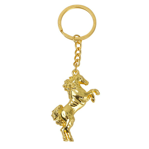 Handbag PU Leather Horse Pendant Handmade Pony Purse New Keychain Bag Charm Ring